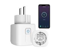 ZigBee Prise Connectée 16A, 3680W Prise Connectée Alexa Avec Télécommande/Contrôle Vocal, Smart Prise Intelligente avec Mesure de Consommation électrique,Smart Plug compatible Alexa/Google Home.1 Pack