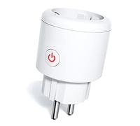 ZigBee Prise Connectée, Prise Intelligente avec Surveillance de la consommation, 16A Alexa Prise avec Contrôle à Distance compatible Alexa/Google Home,Fonction de Temps,Commande Vocale,Hub Requis 1PCS
