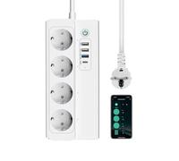 ZigBee Prise Multiple avec 3 USB 18W et 1 USB C 20W, Compatible avec Philips HUE, Alexa et Google Home, Nécessite un Hub ZigBee Gateway