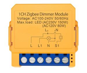 ZigBee Smart Dimmer Switch Module for Voice and App Control, Compatible with Most Platforms
