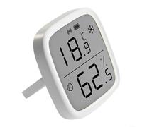 Zigbee SNZB-02D Capteur de température et d'humidité pour écran LCD Smart Home Hygromètre Thermomètre avec écran 2,5" Capteur de climat ambiant précis pour Alexa et Smartthings Digital
