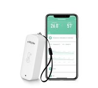 Zigbee Temperature, Capteur Température Connecté, Hygrometre Connecté avec Alarme Intelligente, Stockage Exportation Gratuite de Données et Fonctions D'étalonnage, 1 Pièce, Requis Hub Zigbee 3.0