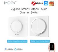 ZigBee - variateur de lumière rotatif/tactile intelligent, application Smart Life/Tuya, télécommande, fonctionne avec les Assistants vocaux Alexa Google EU, nouveau Touch