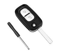 ZIGefofo 2 Boutons Coque de Clé de Voiture Compatible avec R-enault Clio 3 Kangoo Twingo Wind Master Modus Trafic Télécommande Boîtier Clef Boitier de Clé de Remplacement