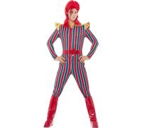 Ziggy Stardust Bowie Combinaison Ceinture Couvre-Bottes Costume Fantaisie