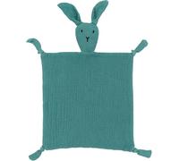ZIGJOY Couverture de sécurité pour bébé mousseline de coton Nouveau-né Consolateur Doudou bébé pour Filles garçons Unisexe Grand cadeau pour tout-petits enfants Bleu lapin