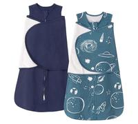 ZIGJOY Gigoteuse D'emmaillotage Bebe 0-6 Mois, Tog 1 Couverture Emmaillotage Bébé 100% Coton Swaddle