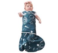 ZIGJOY Gigoteuse D'emmaillotage Bebe 6-12 Mois, Tog 1 Couverture Emmaillotage Bébé 100% Coton Swaddle