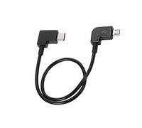 Zigmoon hair Câble de données micro USB vers type C, câble de données vidéo à 90 degrés, compatible avec DJI Mavic Pro et Spark Controller