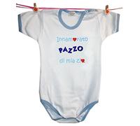'Zigozago - Body folle de ma Tatie amoureux" 62 cm bleu
