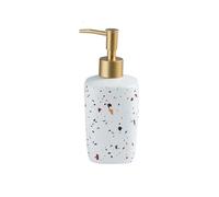 ZIGUIhsou-11 Distributeur de Savon Distributeur de Savon en céramique, flacons à Pompe Rechargeables, conteneurs for Salle Bain et comptoir