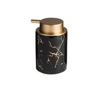 ZIGUIhsou-11 Distributeur de Savon Distributeur de Savon en céramique Moderne, Bouteilles à Pompe for Lotion, for évier Cuisine, comptoir Salle Bain(Noir)