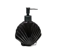 ZIGUIhsou-11 Distributeur de Savon Simple Shell Ceramic Soap Dispenser Bathroom Shower Gel Lotion Press Bottle(Noir)