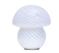 ZIGUIhsou-11 Lampe de chevet Lampe de table champignon en verre for chambre à coucher, petite veilleuse chaleureuse d'ambiance