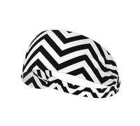 Zigzag Bandeau de sport élastique avec bande élastique Idéal pour les casques de course à pied cyclisme gym entraînement