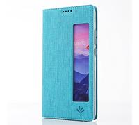 ZiHang Coque Mate 10 Pro Case Cover Sommeil/Réveil Fenêtre Smart View Premium PU Housse Coque de Téléphone en Cuir Couverture Multicolor avec Support Design pour Huawei Mate 10 Pro (Bleu)
