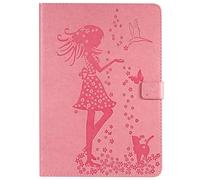 ZiHang Coque pour iPad 10.2 2019 / iPad Pro 10.5 / iPad Air 3 2019, Folio PU Similicuir Végétale étui Housse Fin De Haute Qualité Stand Smart Case Cover avec Le Sommeil/Réveil Fonction (Rose)