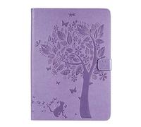 ZiHang Coque pour iPad 10.2 2019 / iPad Pro 10.5 / iPad Air 3 2019, Folio PU Similicuir Végétale étui Housse Fin De Haute Qualité Stand Smart Case Cover avec Le Sommeil/Réveil Fonction (Violet)