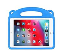 ZiHang Coque Silicone iPad 10.2 2019, iPad Air 3 10.5, Enfant Antichoc Housse de Protection Renforcé, Etui Léger pour iPad Pro 10.5 Pouces, Très Résistante avec Poignée de Transport (Bleu)
