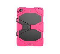 ZiHang Étui Compatible avec iPad Mini 1/2 / 3, Coque de Protection avec 3 Couches Blindage Épaisses Résistant aux Chocs, Robuste avec Support pour iPad Mini 1/2 / 3 (Rose Rouge)