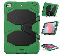 ZiHang Étui Compatible avec iPad Mini 4 / Mini 5, Coque de Protection avec 3 Couches Blindage Épaisses Résistant aux Chocs, Robuste avec Support pour iPad Mini 4 / Mini 5 (Armée Verte)