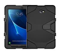 ZiHang Étui Compatible avec Samsung Galaxy Tab A 10.1 P580 P585, Coque de Protection avec 3 Couches Blindage Épaisses Résistant aux Chocs, Robuste avec Support pour Galaxy Tab A 10.1 (Noir)