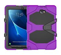 ZiHang Étui Compatible avec Samsung Galaxy Tab A 10.1 P580 P585, Coque de Protection avec 3 Couches Blindage Épaisses Résistant aux Chocs, Robuste avec Support pour Galaxy Tab A 10.1 (Pourpre)