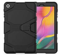 ZiHang Étui Compatible avec Samsung Galaxy Tab A 10.1 T510 T515 2019, Coque de Protection avec 3 Couches Blindage Épaisses Résistant aux Chocs, Robuste avec Support pour Galaxy Tab A 10.1 (Noir)