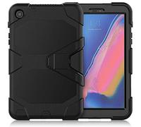 ZiHang Étui Compatible avec Samsung Galaxy Tab A 8.0 P200 P205, Coque de Protection avec 3 Couches Blindage Épaisses Résistant aux Chocs, Robuste avec Support pour Galaxy Tab A 8.0 (Noir)
