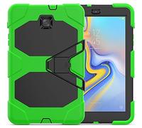 ZiHang Étui Compatible avec Samsung Galaxy Tab A 8.0 T387 2018, Coque de Protection avec 3 Couches Blindage Épaisses Résistant aux Chocs, Robuste avec Support pour Galaxy Tab A 8.0 (Vert)