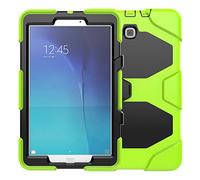 ZiHang Étui Compatible avec Samsung Galaxy Tab E 9.6 T560 T561 T565, Coque de Protection avec 3 Couches Blindage Épaisses Résistant aux Chocs, Robuste avec Support pour Galaxy Tab E 9.6 (Vert)