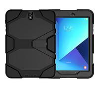 ZiHang Étui Compatible avec Samsung Galaxy Tab S3 9.7 T820 T825, Coque de Protection avec 3 Couches Blindage Épaisses Résistant aux Chocs, Robuste avec Support pour Galaxy Tab S3 9.7 (Noir)