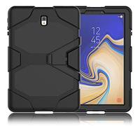 ZiHang Étui Compatible avec Samsung Galaxy Tab S4 10.5 T830 T835, Coque de Protection avec 3 Couches Blindage Épaisses Résistant aux Chocs, Robuste avec Support pour Galaxy Tab S4 10.5 (Noir)