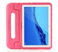 ZiHang Étui pour Enfant Huawei Mediapad M5 Lite 10.1, Coque Enfant Antichoc avec poignée Convertible Couvercle de Support, étui léger pour Huawei Mediapad M5 Lite 10.1 Rose, Rouge