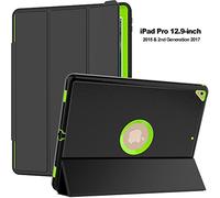 ZiHang Étui pour iPad Pro 12.9 2017 - Housse Coque Rigide, Protection Anti-Choc avec Support/Protection Écran Amovible Compatible pour iPad Pro 12.9 2017 (Vert)