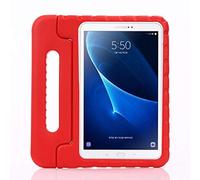 ZiHang Samsung Galaxy Tab A 10.1 T580 T585 Cas - EVA Stand Étui Enfants Housse Antichoc Protecteur Coque avec Convertible Poignée pour Tablette Galaxy Tab A 10.1 (Rouge)