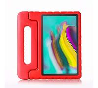 ZiHang Samsung Galaxy Tab A 8.0 P200 P205 2019 Cas - EVA Stand Étui Enfants Housse Antichoc Protecteur Coque avec Convertible Poignée pour Tablette Galaxy Tab A 8.0 (Rouge)