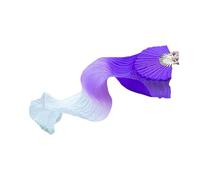 ZIHDKE 1 Paire d'éventails en Soie dégradée for Femme, Imitation Longue de 150 cm, for la Danse du Ventre et l'entraînement des Danseuses. pour Orientale(Color 5)