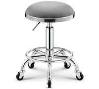 ZIHDKE Chaises de barbier pivotantes Roues Tabouret Coiffure Roulant Portable Meubles Salon Coiffeur rotatifs pour Salon Travail(Grey 3)