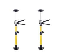 ZIHDKE Lot de 2 tiges Support télescopiques en Acier for cric Manuel, génériques for Armoire, Levage réglable pour Armoire(Yellow)