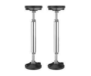 ZIHDKE Lot de 2 tiges Support télescopiques en Acier Inoxydable for Armoire, d'évier Haute dureté, capacité Charge 300 kg pour Armoire