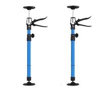 ZIHDKE Lot de 2 vérins télescopiques en Acier for Armoire, Support Mural, Outil Construction, Levage Manuel antidérapant pour Armoire(Blue,S)