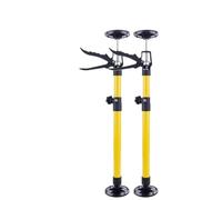 ZIHDKE Lot de 2 vérins télescopiques en Acier for cloisons sèches, Outil Levage Manuel Extensible et antidérapant pour Armoire(Yellow,50-115cm)