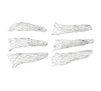 ZIHDKE Lot de 6 Poches Rechange ajourées for Filet Billard, Table pour Billard(White)