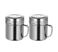 ZIHDKE Porte-condiments hermétique en acier inoxydable, 2 pièces, couvercle rotatif, récipient d'assaisonnement for la cuisine à domicile, les épices de Restaurant pour Épices