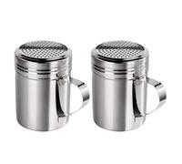ZIHDKE Pot à farine en acier inoxydable, 5 pièces, finition mate for une distribution contrôlée de sel et poivre pour Épices