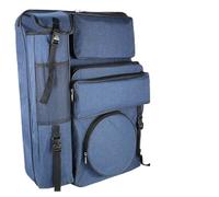 ZIHDKE Sacoche pour Portfolio d'art Sac d'art Pliable for Planche à Dessin, étui de Portefeuille d'art de Peinture, Sac de Dessin d'artiste étanche, Sac à Dos(Blue)