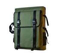 ZIHDKE Sacoche pour Portfolio d'art Sac d'artiste de Grande capacité, Sac de Planche à Dessin étanche, Sac à Dos de Portefeuille d'art A2, étui de Portefeuille de Fournitures d'art for Artiste(Green)