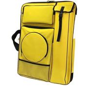 ZIHDKE Sacoche pour Portfolio d'art Sac de Portefeuille d'art, Sac à bandoulière étanche for Dessin, Croquis en Plein air, Grand Sac de Rangement for Dessin, étui de Portefeuille d'art(Yellow)