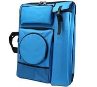 ZIHDKE Sacoche pour Portfolio d'art Sac de Portefeuille d'art, Sac à bandoulière étanche for Dessin, Croquis en Plein air, Grand Sac de Rangement for Dessin, étui de Portefeuille d'art(Blue)